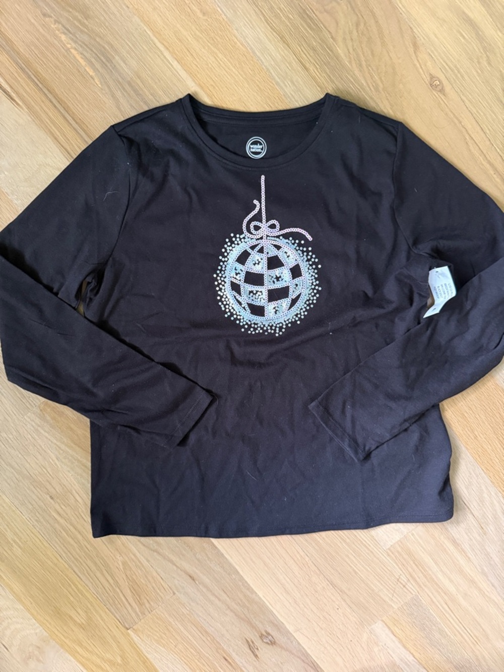 Wonder Nation Christmas Ornament Long Sleeve Shirt